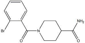 1-(2-bromobenzoyl)piperidine-4-carboxamide Structure