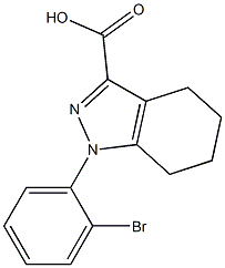 1-(2-bromophenyl)-4,5,6,7-tetrahydro-1H-indazole-3-carboxylic acid Structure