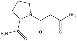 1-(2-carbamothioylacetyl)pyrrolidine-2-carboxamide Struktur