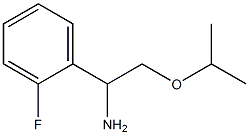 1-(2-fluorophenyl)-2-(propan-2-yloxy)ethan-1-amine Structure
