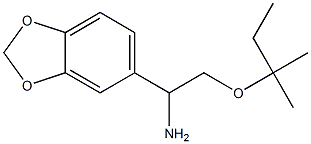 1-(2H-1,3-benzodioxol-5-yl)-2-[(2-methylbutan-2-yl)oxy]ethan-1-amine Structure