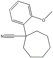 1-(2-methoxyphenyl)cycloheptane-1-carbonitrile Structure
