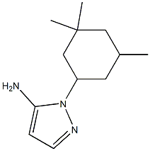 1-(3,3,5-trimethylcyclohexyl)-1H-pyrazol-5-amine Structure