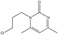 1-(3-chloropropyl)-4,6-dimethylpyrimidin-2(1H)-one Structure
