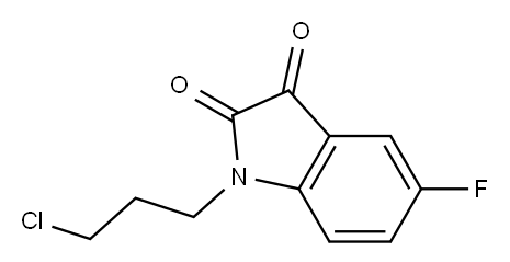 1-(3-chloropropyl)-5-fluoro-2,3-dihydro-1H-indole-2,3-dione Structure