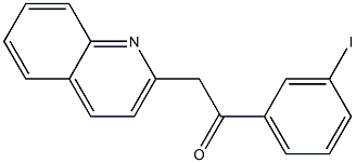 1-(3-iodophenyl)-2-(quinolin-2-yl)ethan-1-one Struktur