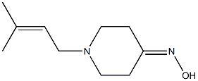 1-(3-methylbut-2-enyl)piperidin-4-one oxime Structure
