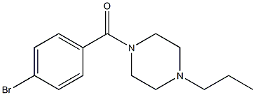1-(4-bromobenzoyl)-4-propylpiperazine Structure