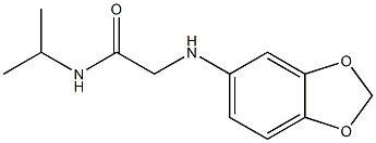 2-(2H-1,3-benzodioxol-5-ylamino)-N-(propan-2-yl)acetamide Struktur