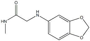 2-(2H-1,3-benzodioxol-5-ylamino)-N-methylacetamide Structure