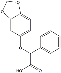 2-(2H-1,3-benzodioxol-5-yloxy)-2-phenylacetic acid Structure