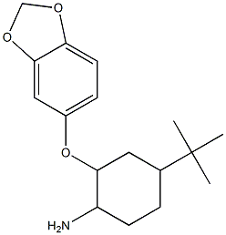 2-(2H-1,3-benzodioxol-5-yloxy)-4-tert-butylcyclohexan-1-amine Structure
