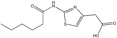 2-(2-hexanamido-1,3-thiazol-4-yl)acetic acid 结构式