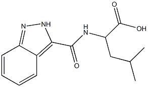 2-(2H-indazol-3-ylformamido)-4-methylpentanoic acid Structure