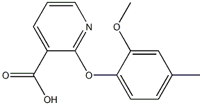 2-(2-methoxy-4-methylphenoxy)pyridine-3-carboxylic acid Structure
