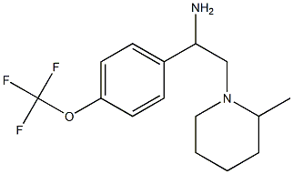 2-(2-methylpiperidin-1-yl)-1-[4-(trifluoromethoxy)phenyl]ethan-1-amine Struktur