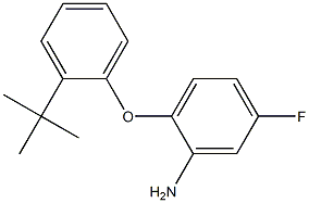 2-(2-tert-butylphenoxy)-5-fluoroaniline Struktur