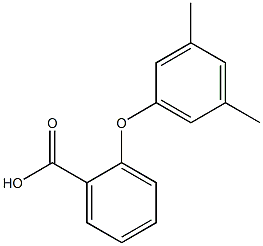 2-(3,5-dimethylphenoxy)benzoic acid Struktur