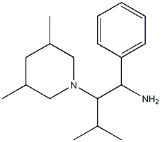 2-(3,5-dimethylpiperidin-1-yl)-3-methyl-1-phenylbutan-1-amine|