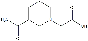 2-(3-carbamoylpiperidin-1-yl)acetic acid Structure