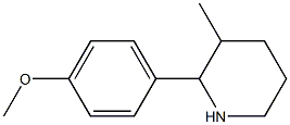 2-(4-methoxyphenyl)-3-methylpiperidine Struktur