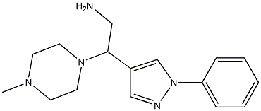 2-(4-methylpiperazin-1-yl)-2-(1-phenyl-1H-pyrazol-4-yl)ethanamine