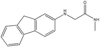2-(9H-fluoren-2-ylamino)-N-methylacetamide 结构式