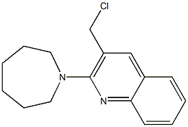 2-(azepan-1-yl)-3-(chloromethyl)quinoline Structure