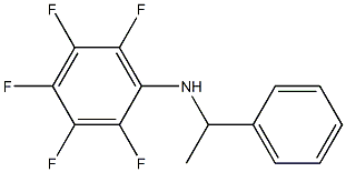 2,3,4,5,6-pentafluoro-N-(1-phenylethyl)aniline Structure