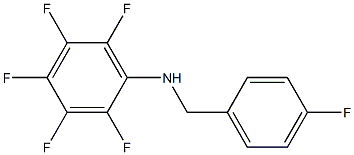 2,3,4,5,6-pentafluoro-N-[(4-fluorophenyl)methyl]aniline Structure