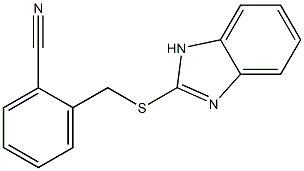 2-[(1H-1,3-benzodiazol-2-ylsulfanyl)methyl]benzonitrile Structure