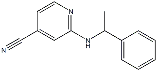 2-[(1-phenylethyl)amino]isonicotinonitrile Struktur