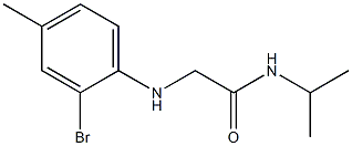 2-[(2-bromo-4-methylphenyl)amino]-N-(propan-2-yl)acetamide Structure