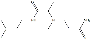 2-[(2-carbamothioylethyl)(methyl)amino]-N-(3-methylbutyl)propanamide