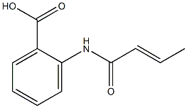 2-[(2E)-but-2-enoylamino]benzoic acid Struktur