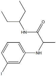 2-[(3-iodophenyl)amino]-N-(pentan-3-yl)propanamide