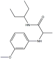 2-[(3-methoxyphenyl)amino]-N-(pentan-3-yl)propanamide|