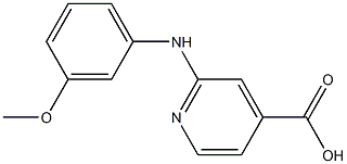 2-[(3-methoxyphenyl)amino]pyridine-4-carboxylic acid