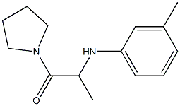 2-[(3-methylphenyl)amino]-1-(pyrrolidin-1-yl)propan-1-one 结构式