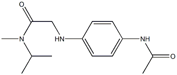 2-[(4-acetamidophenyl)amino]-N-methyl-N-(propan-2-yl)acetamide Structure