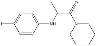 2-[(4-iodophenyl)amino]-1-(piperidin-1-yl)propan-1-one Struktur