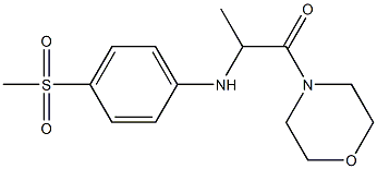 2-[(4-methanesulfonylphenyl)amino]-1-(morpholin-4-yl)propan-1-one Structure