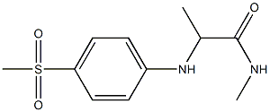 2-[(4-methanesulfonylphenyl)amino]-N-methylpropanamide Struktur