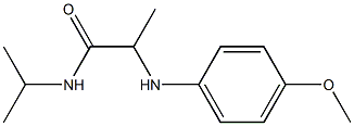 2-[(4-methoxyphenyl)amino]-N-(propan-2-yl)propanamide Structure