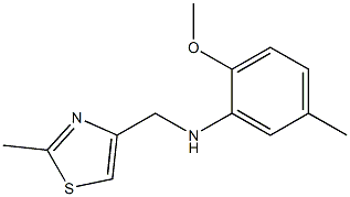 2-methoxy-5-methyl-N-[(2-methyl-1,3-thiazol-4-yl)methyl]aniline