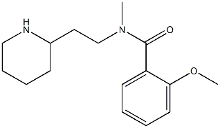 2-methoxy-N-methyl-N-[2-(piperidin-2-yl)ethyl]benzamide Struktur