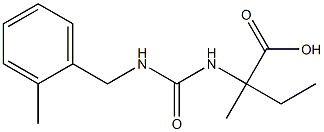 2-methyl-2-({[(2-methylbenzyl)amino]carbonyl}amino)butanoic acid