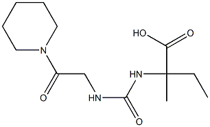 2-methyl-2-({[2-oxo-2-(piperidin-1-yl)ethyl]carbamoyl}amino)butanoic acid|