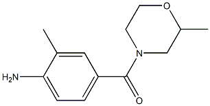 2-methyl-4-[(2-methylmorpholin-4-yl)carbonyl]aniline Structure