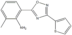2-methyl-6-[3-(thiophen-2-yl)-1,2,4-oxadiazol-5-yl]aniline Struktur